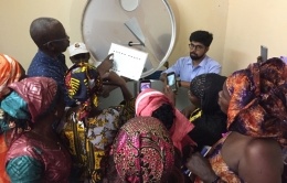 Training session in a solar milk collection centre - Senegal
