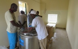 Solar milk collection centre in Senegal