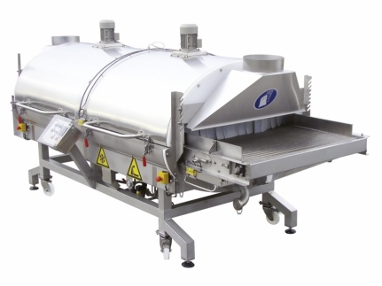 Grape harvest cooling tunnel